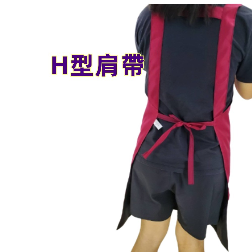 佳冠居家~B004加大素色四口袋雙層防水圍裙  雙層素面防水加大圍裙台灣製造軟式防水內裡 咖啡店 餐飲業  廚房圍裙-細節圖6