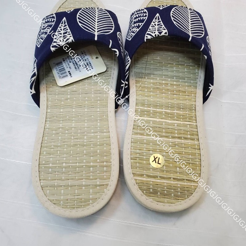佳冠附發票~布面真藺草拖鞋 台灣製造 真草蓆拖鞋 編織拖鞋 吸濕透氣 靜音防滑男女室內拖鞋 涼爽拖鞋-細節圖4