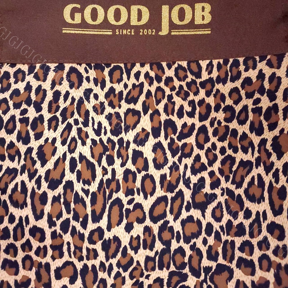 佳冠附發票~F5002豹紋防水圍裙 防水二口袋圍裙 台灣製造，咖啡店 市場 園藝 餐飲業 早餐店 護士 廚房制服圍裙-細節圖2