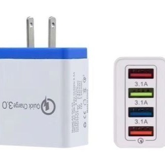 【豆腐頭】 4孔 3A快充彩色USB充電器 豆腐頭 QC3.0-細節圖2