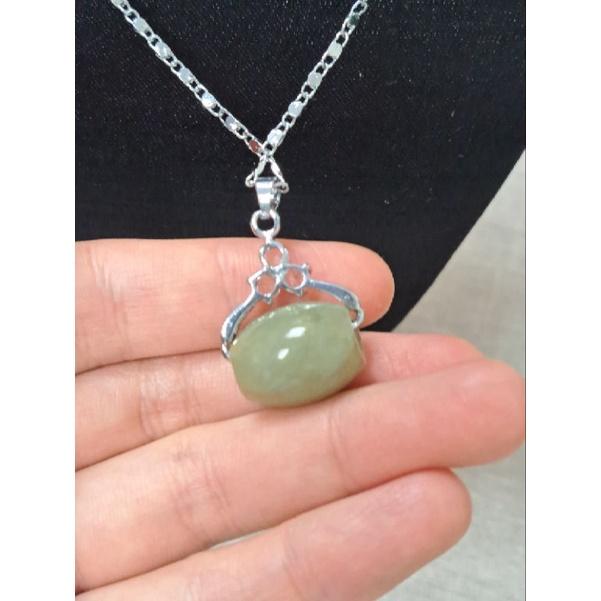 天然緬甸玉A貨-Z4190-路路通墜子直徑16.1mm厚13mm孔徑4mm💰特價320元🌸925銀台-細節圖5