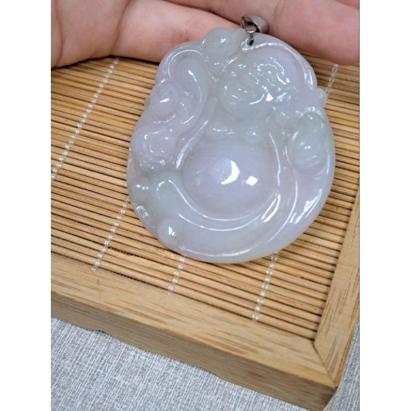 逸品軒～天然緬甸玉A貨-Z5848-細糯佛公墜子長55mm寬47.1mm厚7.6mm💰特價1500元⚠️-細節圖3