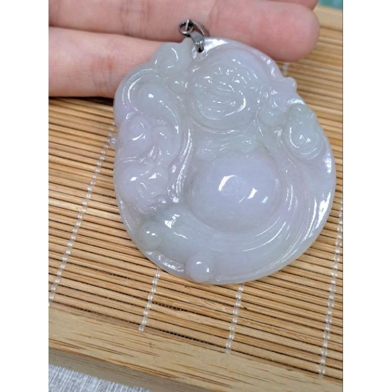 逸品軒～天然緬甸玉A貨-Z5848-細糯佛公墜子長55mm寬47.1mm厚7.6mm💰特價1500元⚠️-細節圖4