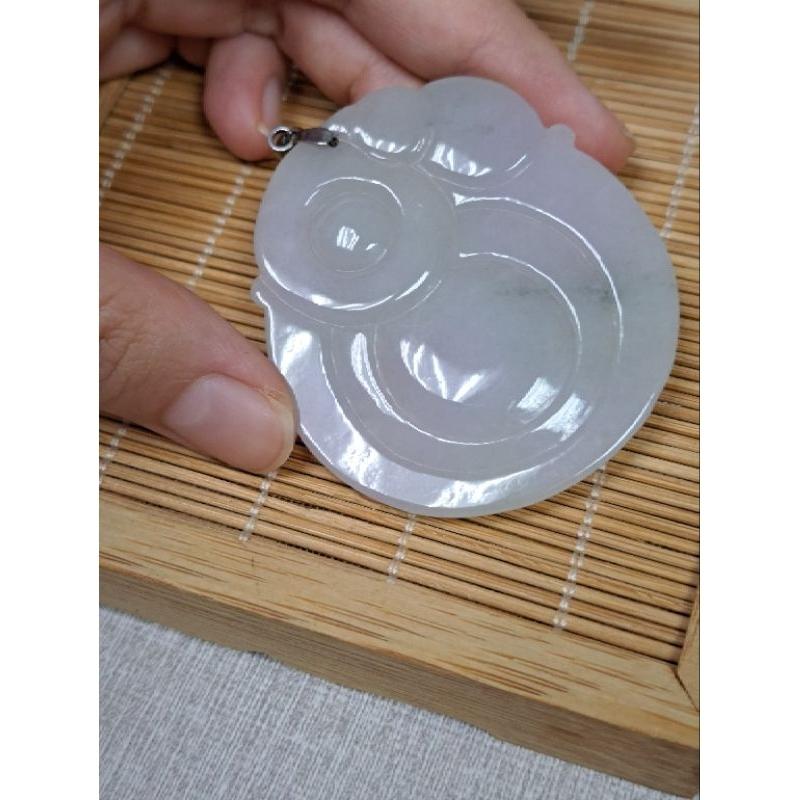 逸品軒～天然緬甸玉A貨-Z5848-細糯佛公墜子長55mm寬47.1mm厚7.6mm💰特價1500元⚠️-細節圖5