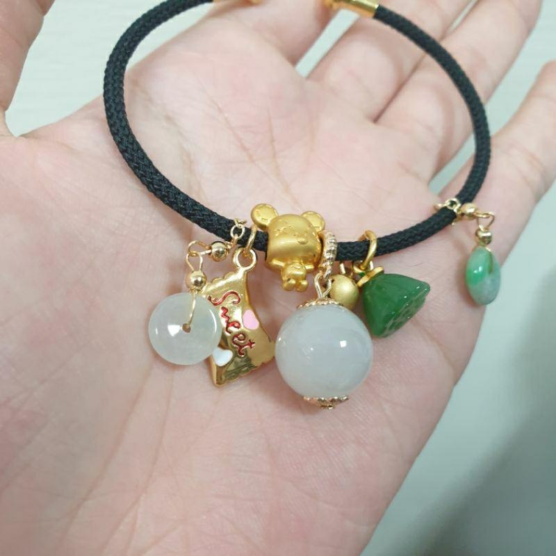 逸品軒～天然緬甸玉A貨-C1837-翡翠手鍊💰特價999元• 適合手腕14公分配戴-細節圖3