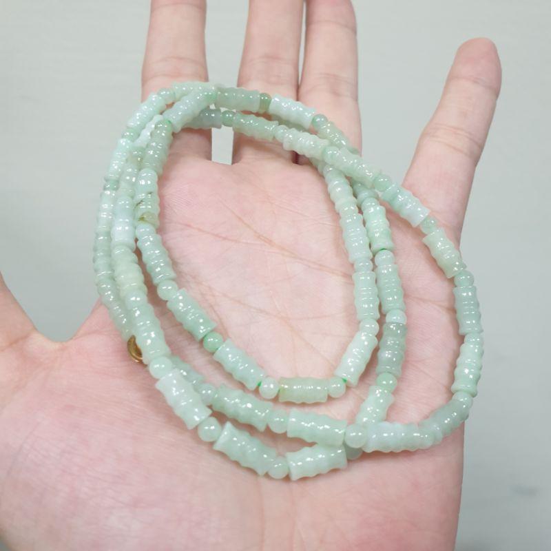 天然緬甸玉A貨-C1401-果綠珠鍊珠寬5mm總長30.5公分💰特價699元
🔸️非彈力繩-細節圖2