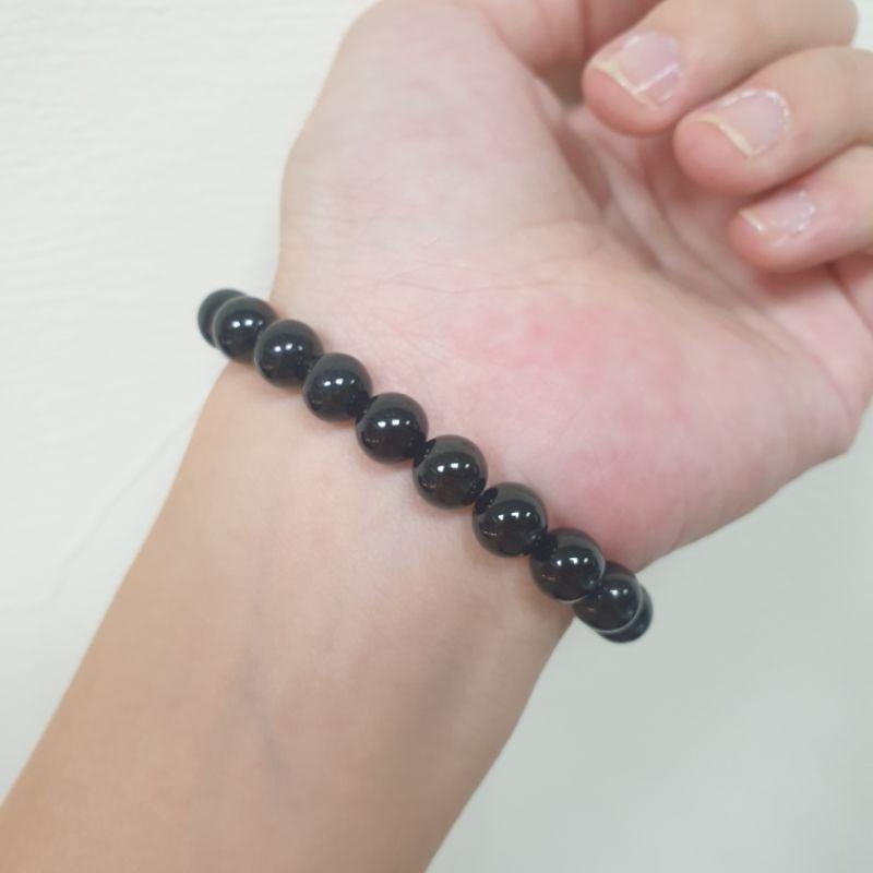 逸品軒~天然翡翠A貨-C1568-瓜料墨翠手珠  珠寬7.8mm  💰售價999元  🔸️適合手腕14公分配戴-細節圖2