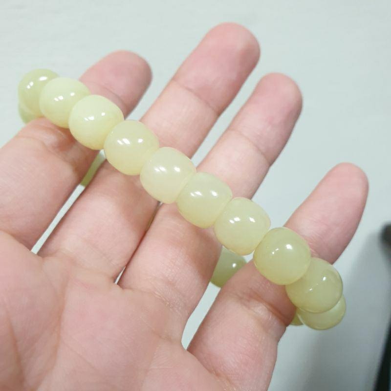 天然和田玉手珠-C1798-珠寬9.8mm💰特價888元🔸️適合手腕15公分配戴-細節圖4
