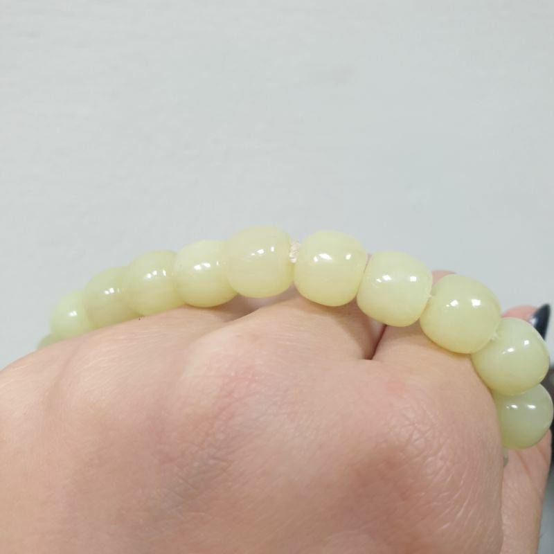 天然和田玉手珠-C1798-珠寬9.8mm💰特價888元🔸️適合手腕15公分配戴-細節圖5