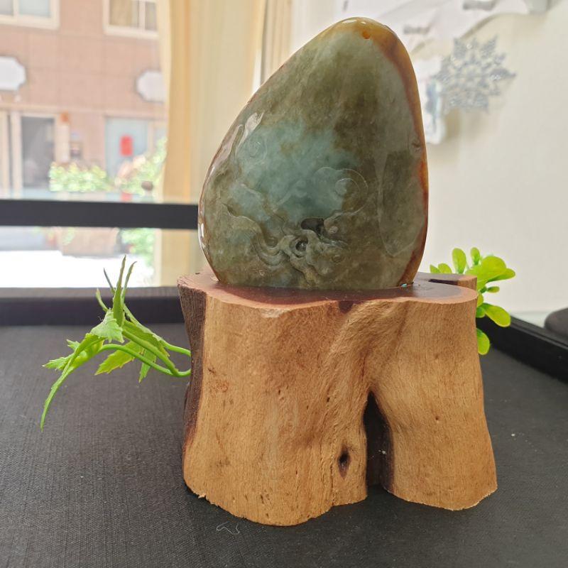 天然緬甸玉A貨-O0269-黃翡財神擺件高79.2mm寬61.7mm厚24.5mm💰特價4500元
🔸️有打孔也可當墜子-細節圖4