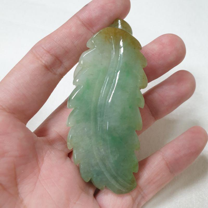 天然緬甸玉A貨-O0260-飄花招財貔貅小擺件/墜子長67.1mm寬27.1mm厚19.3mm💰特價2500元-細節圖4