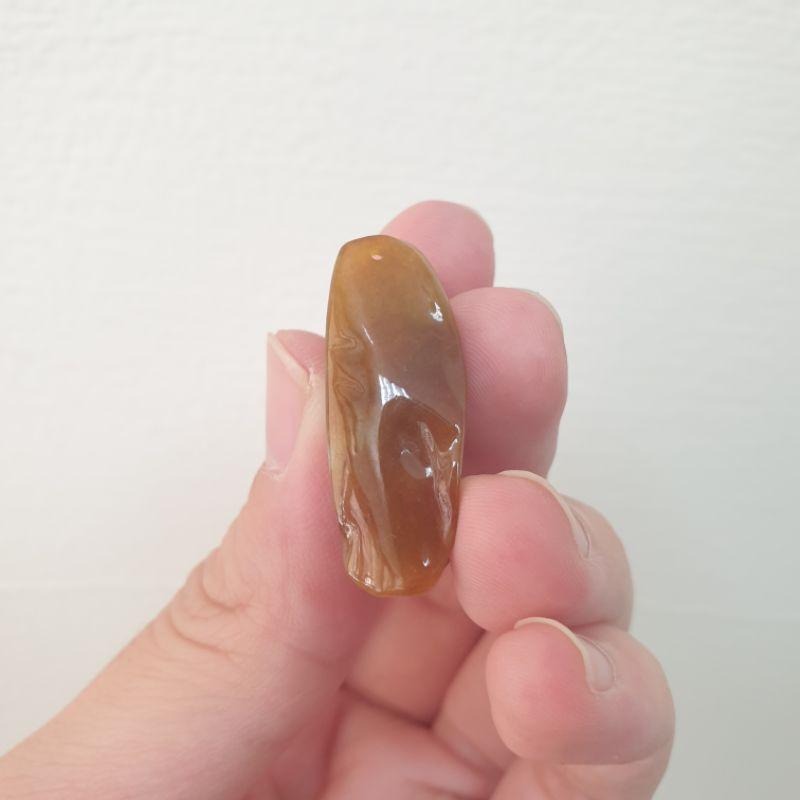 天然緬甸玉A貨-O0242-雙色老鼠小擺件/墜子長30.5mm寬11.8mm厚13.5mm💰特價1280元-細節圖4