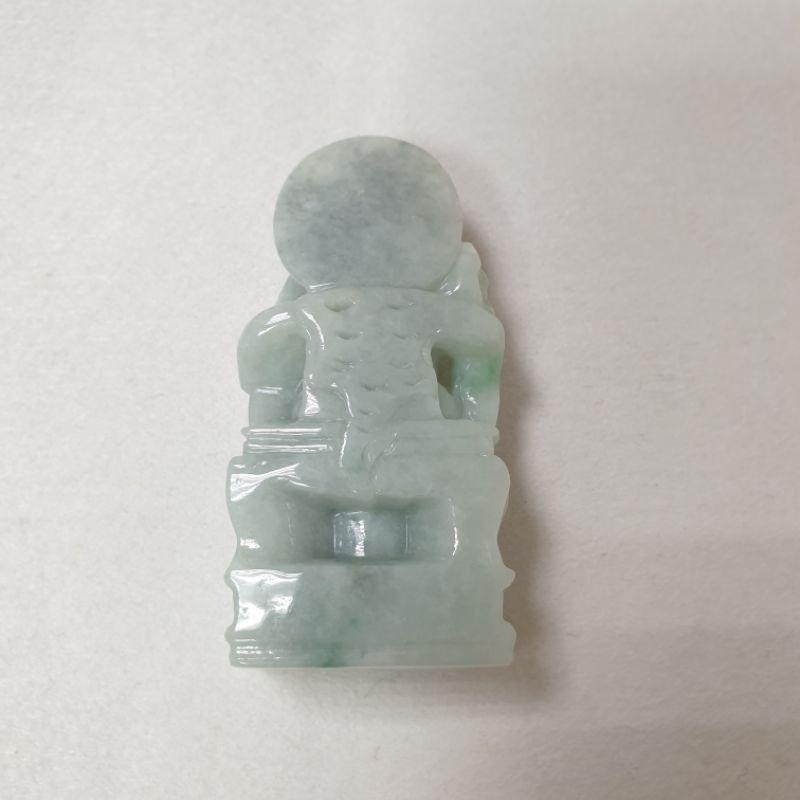 天然緬甸玉A貨-O0233-關公擺件長59.7mm寬27.7mm厚15.1mm💰特價888元-細節圖2