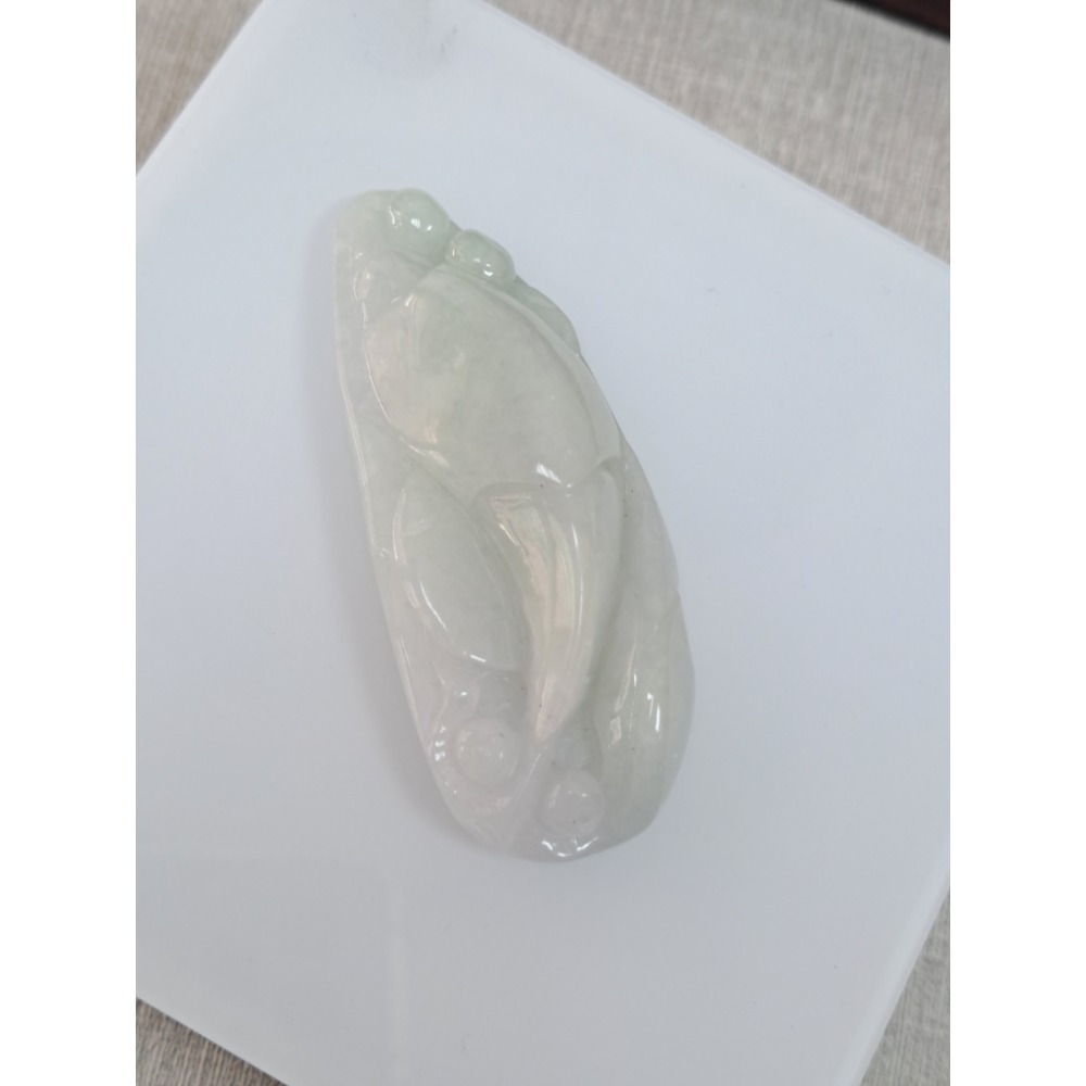 逸品軒～天然緬甸玉A貨-Z5928-安居樂業墜子- 長約65.1mm 寬約26.9mm 厚約14.3mm ♥️特價666-細節圖4