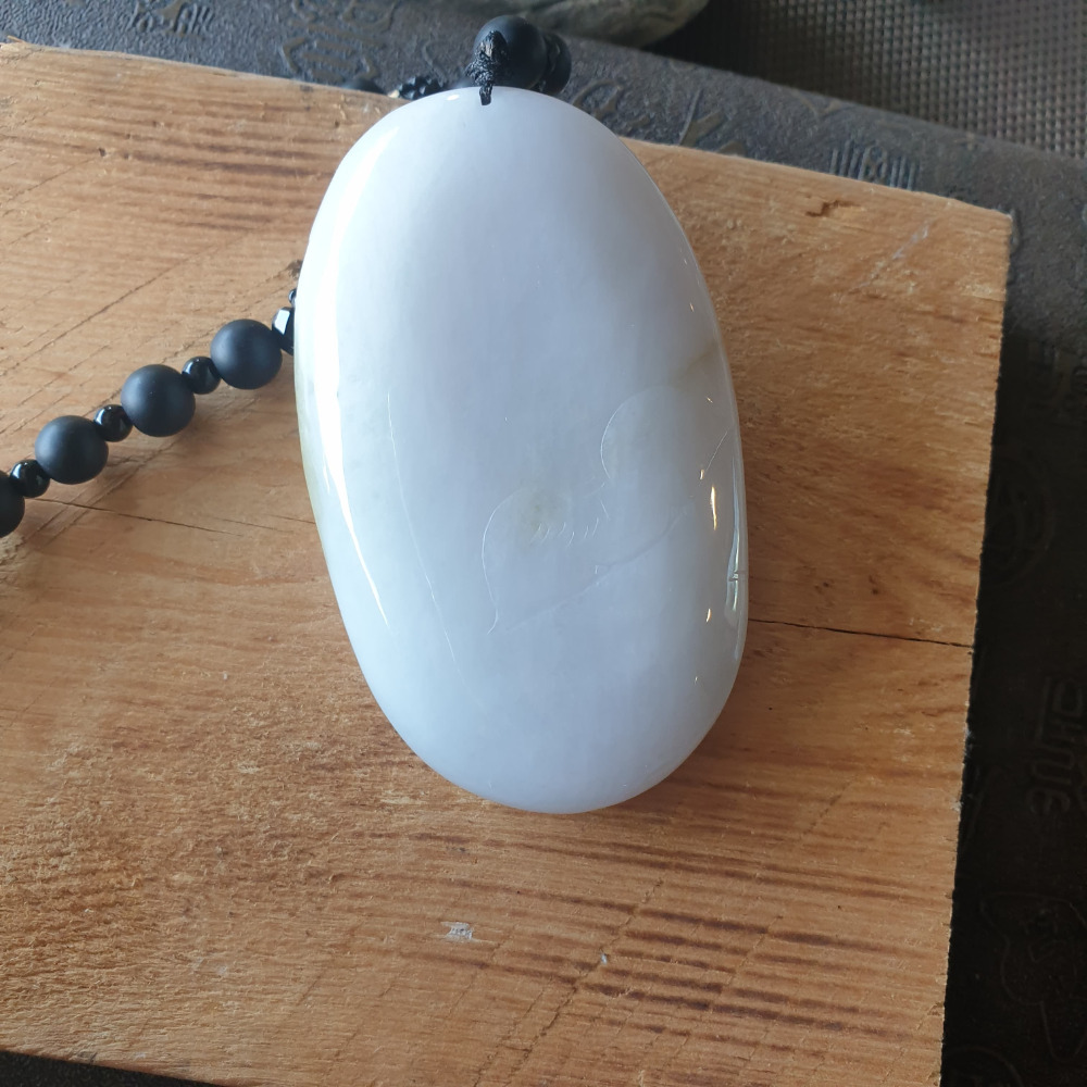 逸品軒~天然緬甸玉A貨-R1949-細糯淡春彩鯉魚手把件(附陸證) 長78.4mm寬48.4mm厚25mm 水頭好-細節圖9