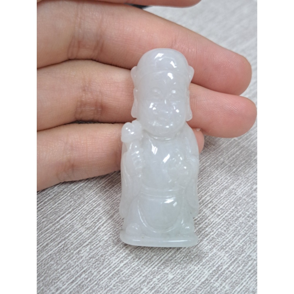 逸品軒~天然緬甸玉A貨-O0391-福星小擺件- 長44.8mm 寬18mm 厚11.7mm 💰特價800元  ♥️福-細節圖3