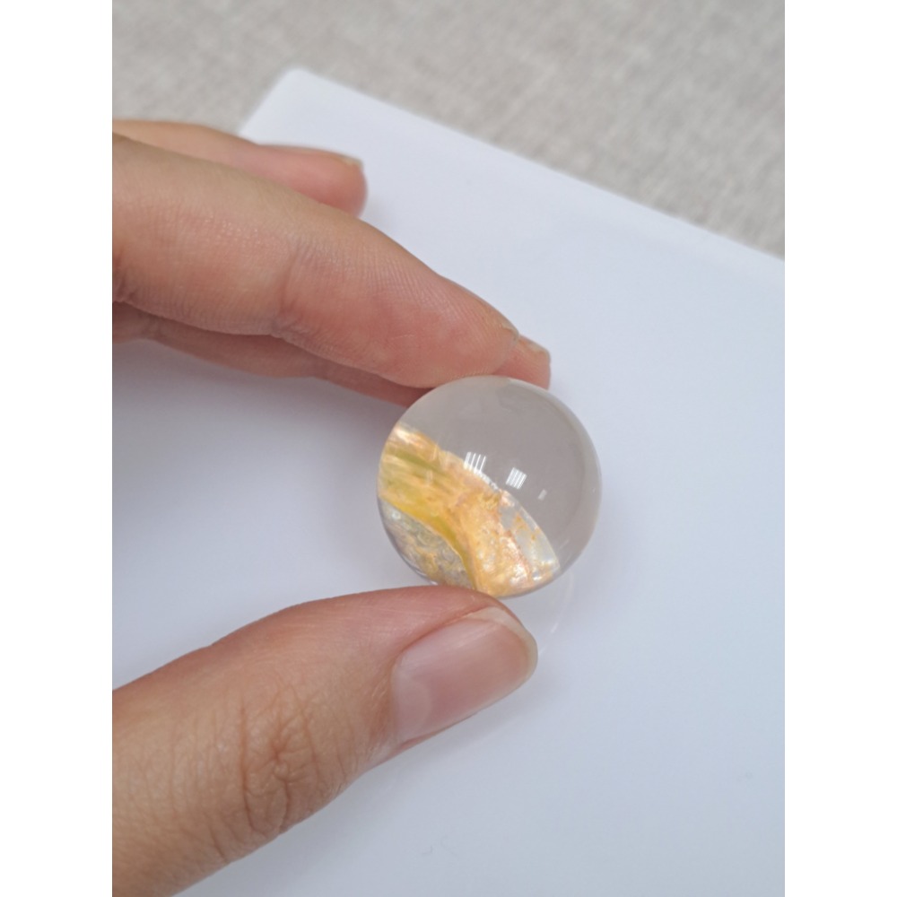 逸品軒~O0395-清料異像水晶球- 球徑21.2mm ♥️特價600元  🌟異像水晶有聚吉避凶的特殊能量磁場。 由於-細節圖4