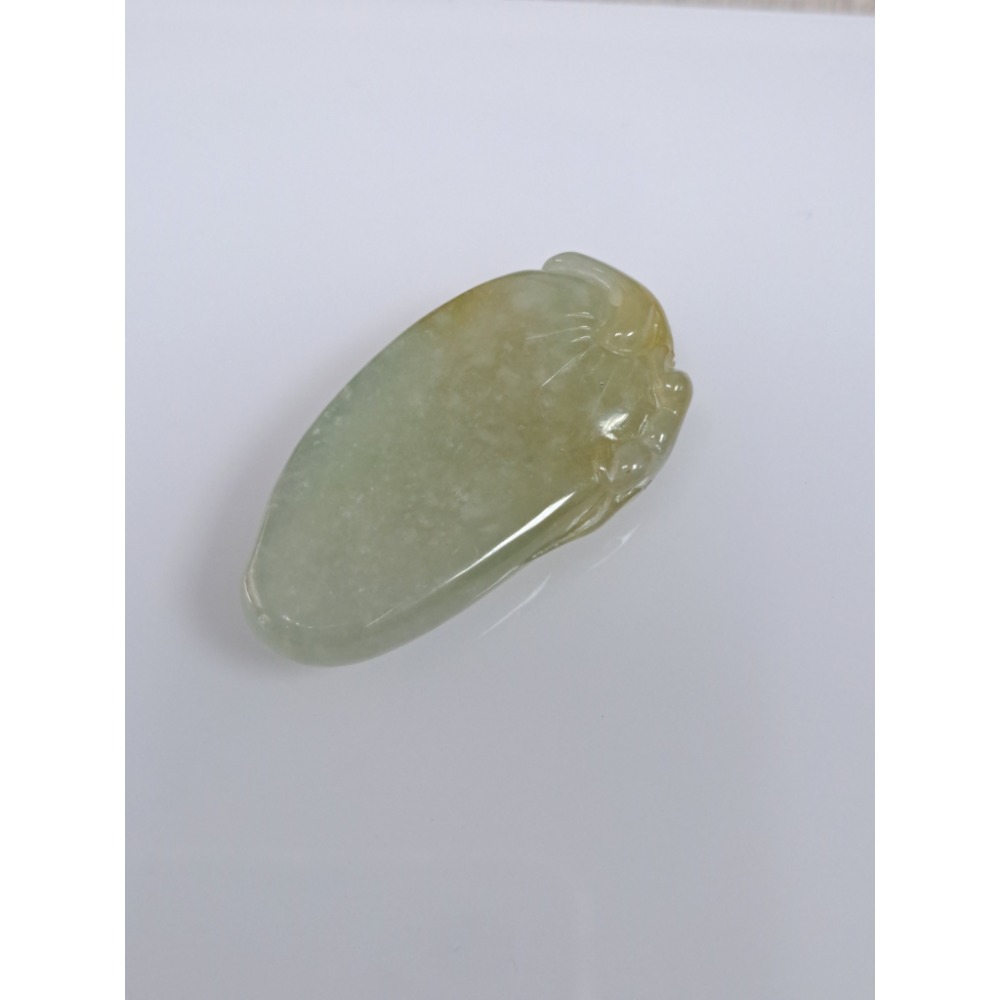 逸品軒～天然緬甸玉A貨-Z5945-冰糯福瓜墜子 長39mm寬20.7mm厚9.8mm 💰特價999元 • 福瓜寓意多-細節圖4