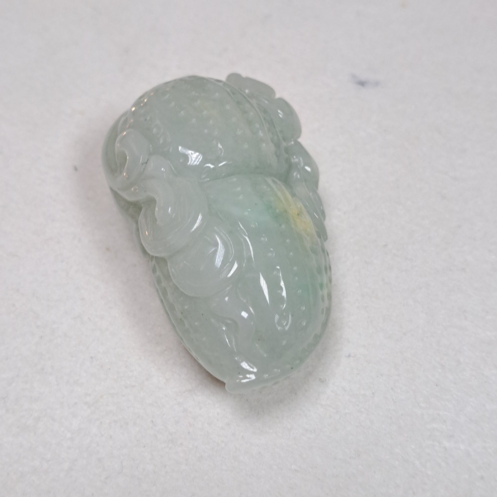 逸品軒～天然緬甸玉A貨-Z5949-細糯花生墜子 長50.7mm寬29.9mm厚22.3mm 💰特價1280元 🔸️-細節圖3