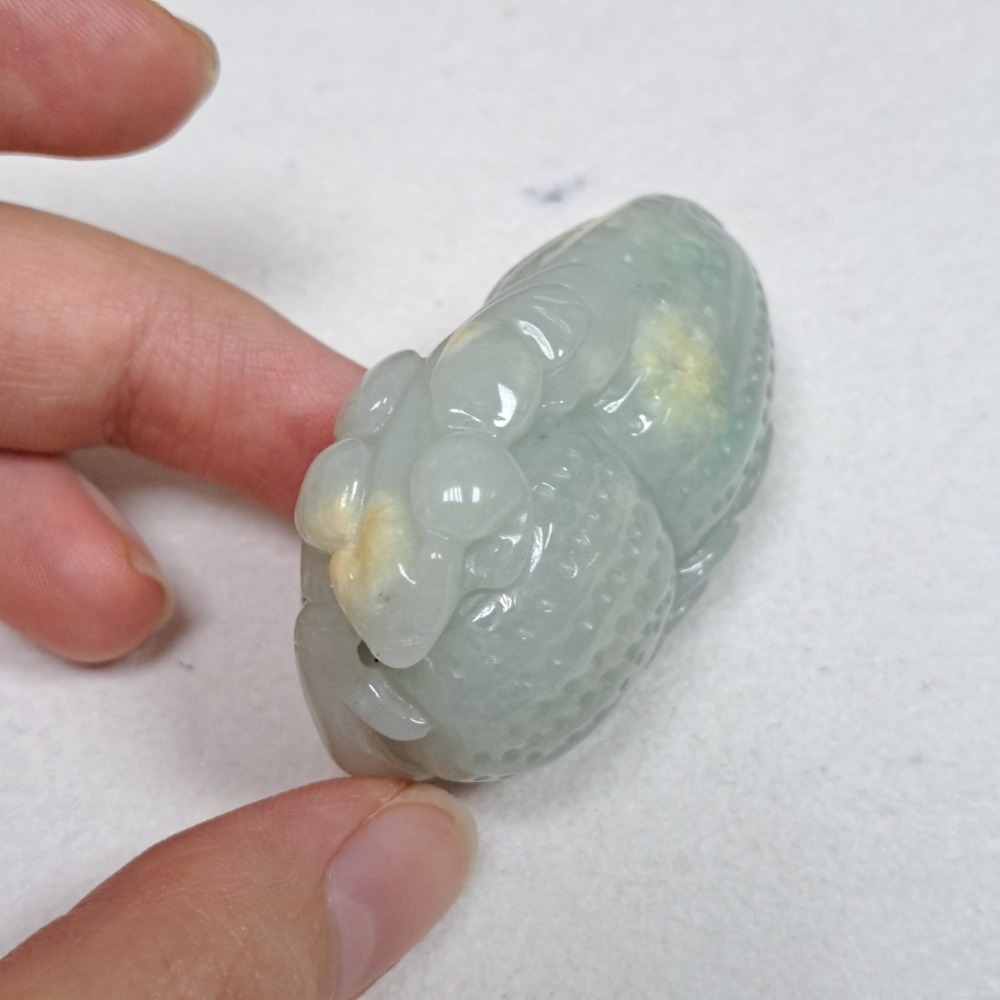 逸品軒～天然緬甸玉A貨-Z5949-細糯花生墜子 長50.7mm寬29.9mm厚22.3mm 💰特價1280元 🔸️-細節圖4