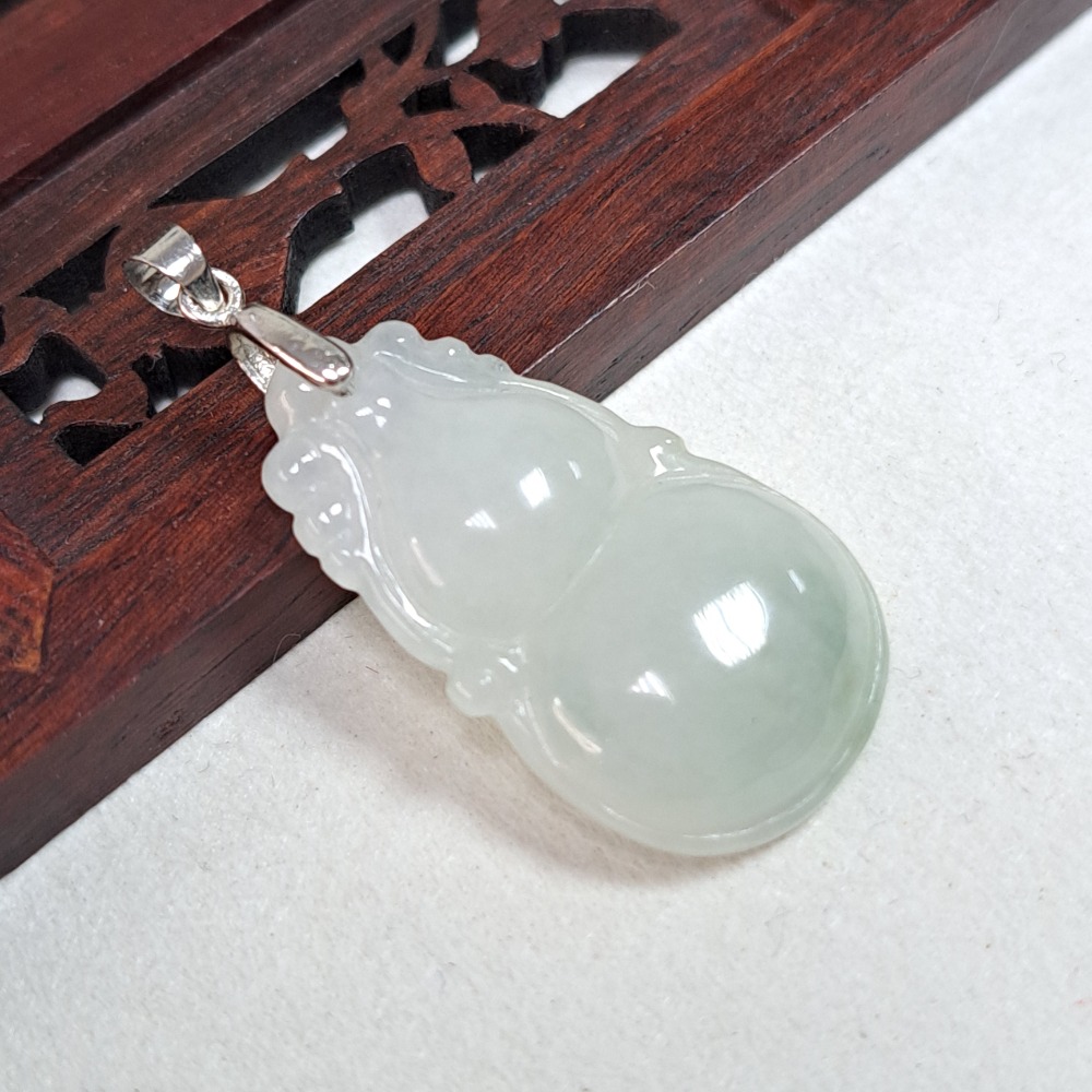 逸品軒～天然緬甸玉A貨-Z6052-冰糯葫蘆墜子 長31.8mm寬18.1mm厚5.8mm 💰特價500元 ▪️翡翠葫-細節圖5