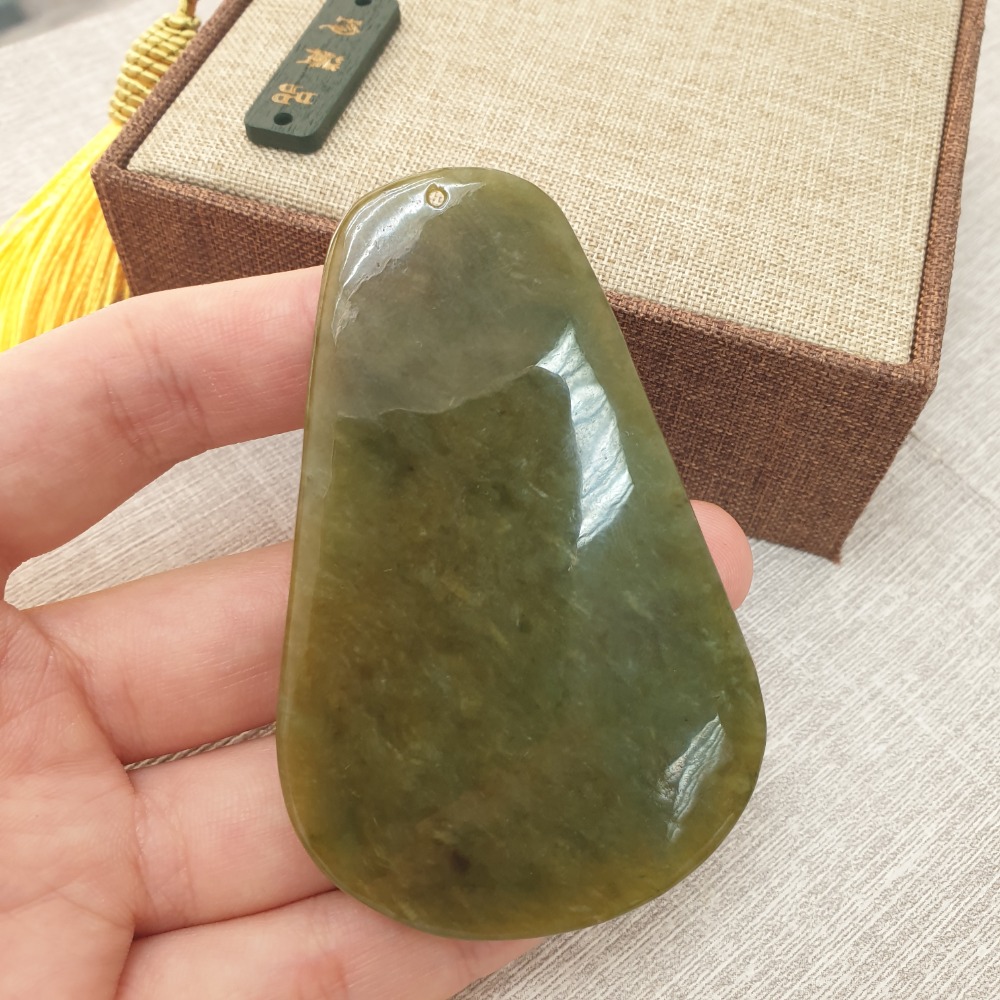 逸品軒~天然緬甸玉A貨-Z6180-秋香五鼠運財墜子    長74.7mm寬46.8mm 厚9.7mm    ♥️特價9-細節圖4