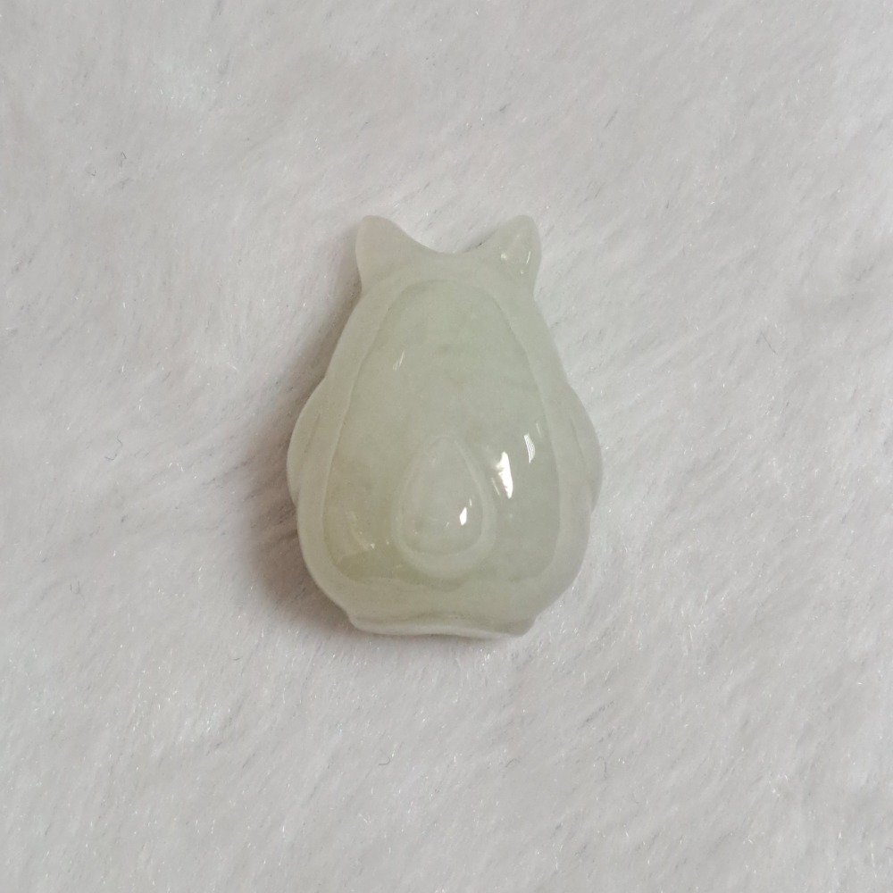 逸品軒～天然緬甸玉A貨-O0429-貓貓小擺件 高25.6mm寬18.5mm厚14.6mm-細節圖2