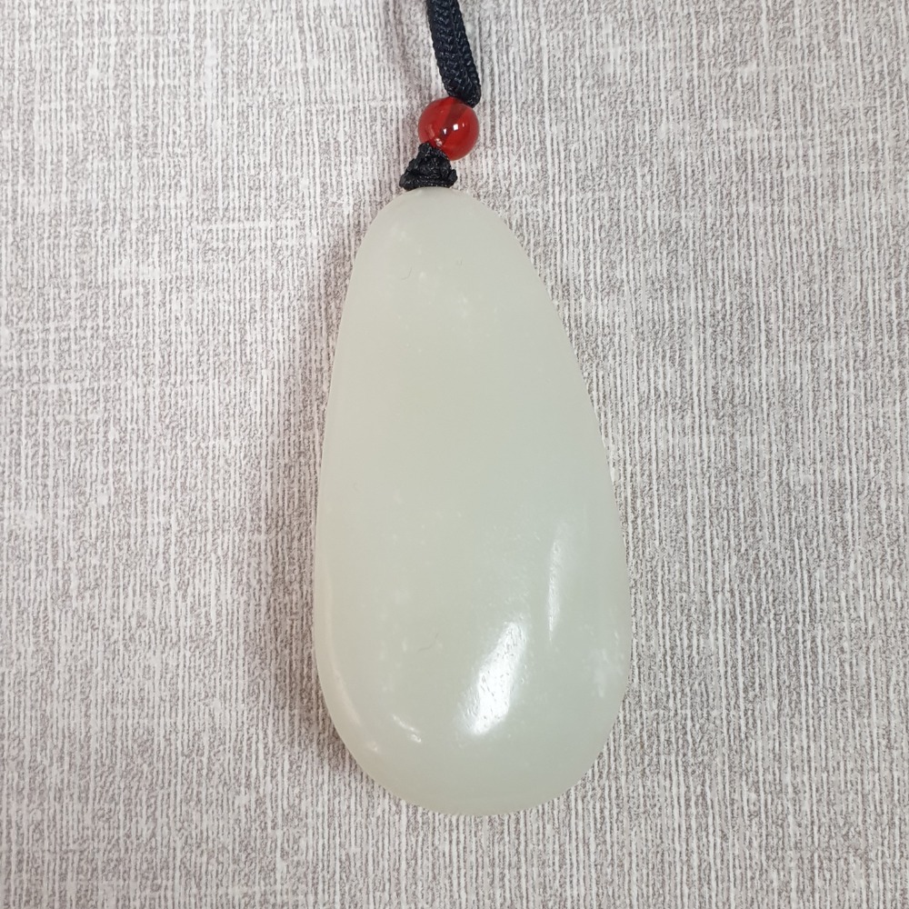 和田玉觀音墜子-Z6517 長58mm寬30mm厚18.4mm-細節圖3