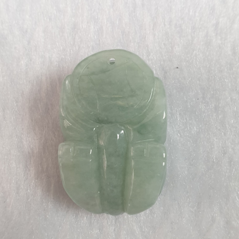 逸品軒～天然緬甸玉A貨-Z6602-小豬墜子/小擺件 長28.2mm寬18.4mm厚15.7mm-細節圖3