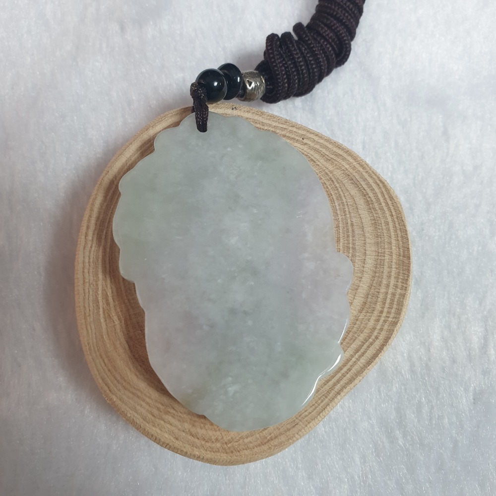 逸品軒～天然緬甸玉A貨-如意算盤墜子-Z6609 長53.9mm寬36.3mm厚6.5mm ♥️售價800元-細節圖4