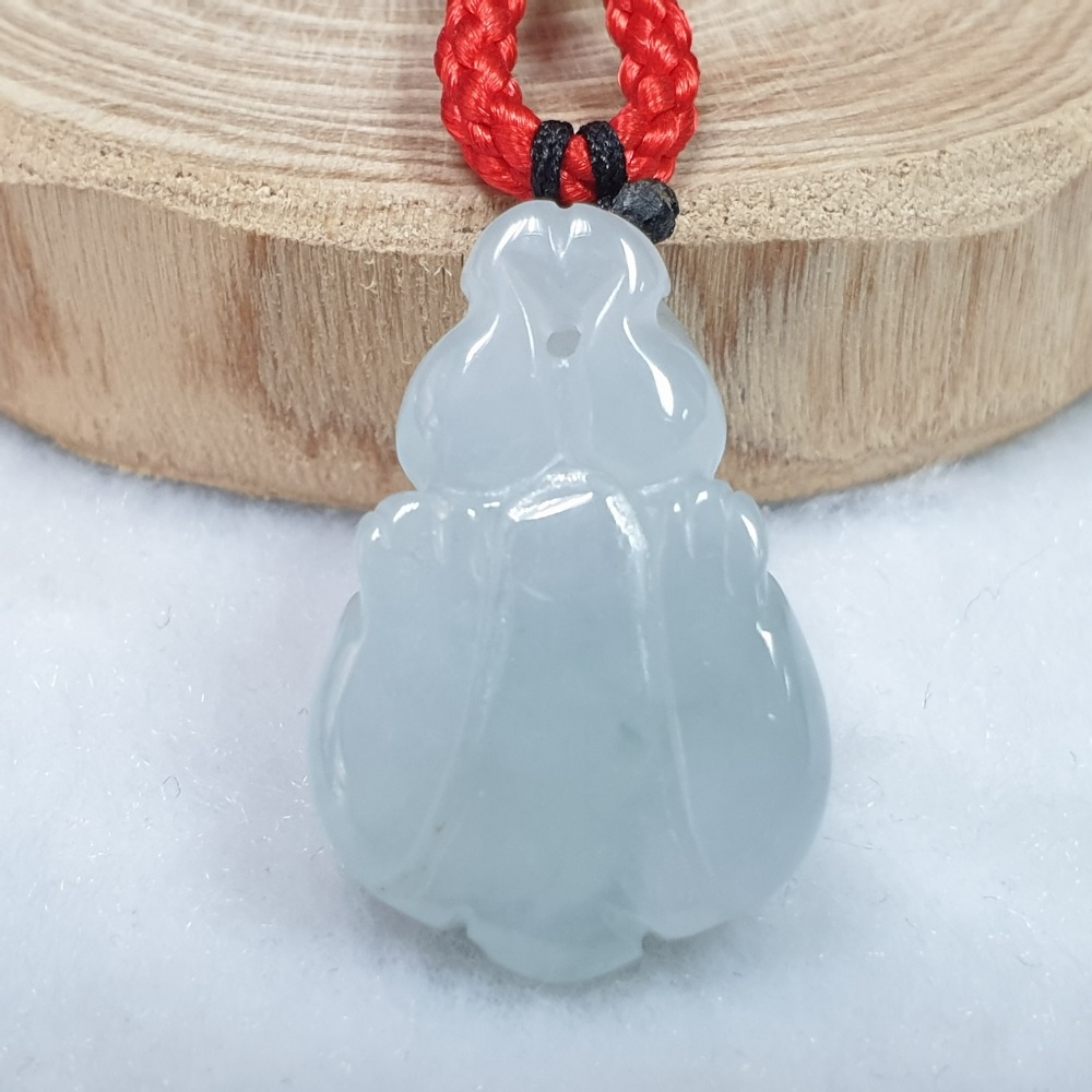 逸品軒~天然緬甸玉A貨-O0454-冰細糯兔子吊飾 長26mm寬16.9mm高12.5mm 💰售價2980元-細節圖5
