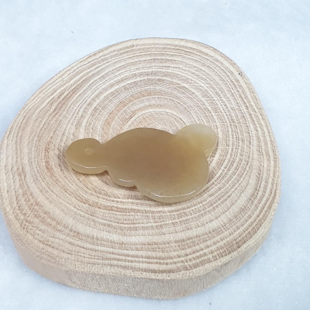 逸品軒～天然和田玉-O0457-和田玉如意吊飾/掛件/包掛 長33.2mm寬18.7mm厚4.8mm 💰售價1200元-細節圖5