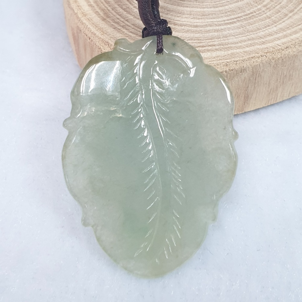 逸品軒~天然緬甸玉A貨-Z6719-冰糯貔貅墜子 長39.1mm寬28.6mm厚11.6mm 💰售價2800元-細節圖2