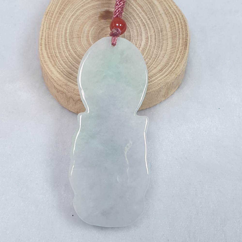 逸品軒~天然緬甸玉A貨-Z6722-觀音墜子 長66.2mm寬28.2mm厚12.2mm 💰售價1800元-細節圖2