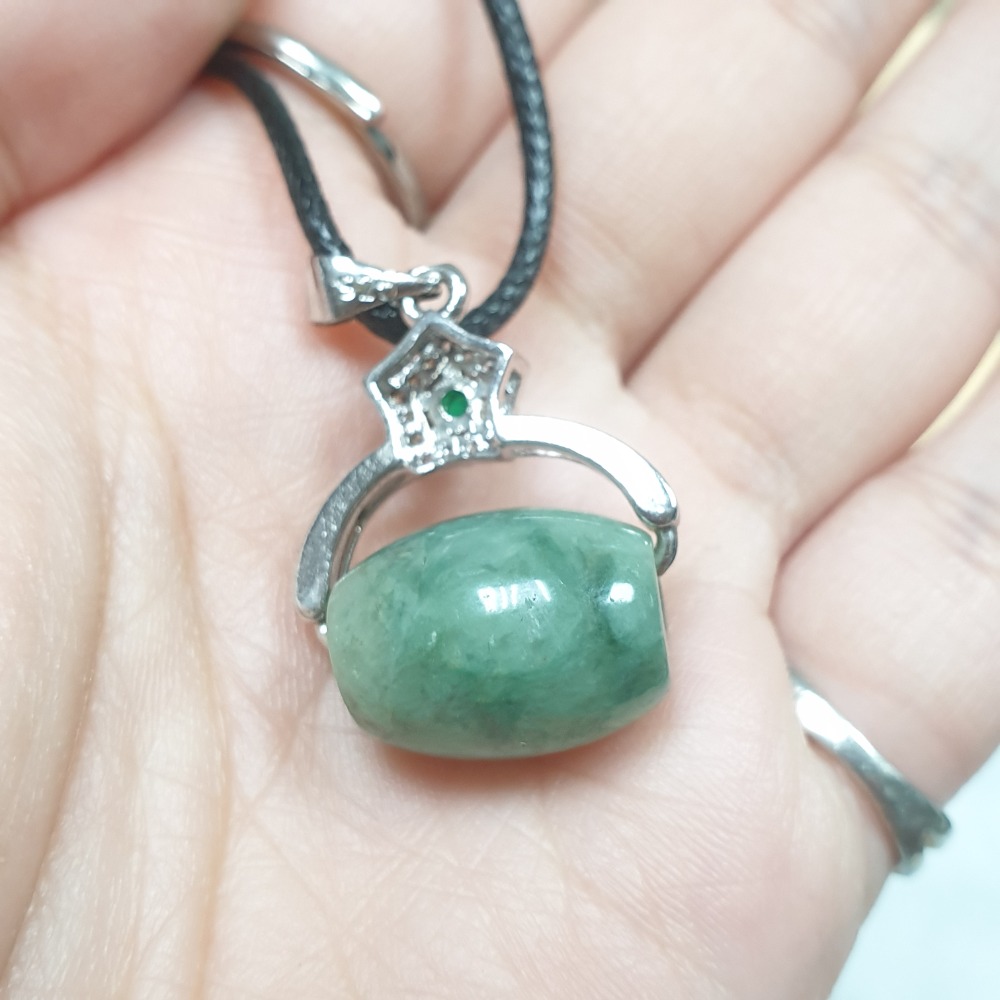 逸品軒～天然緬甸玉A貨-Z6724-胖路路通墜子 直徑15.5mm厚11.9mm 💰售價350元-細節圖2