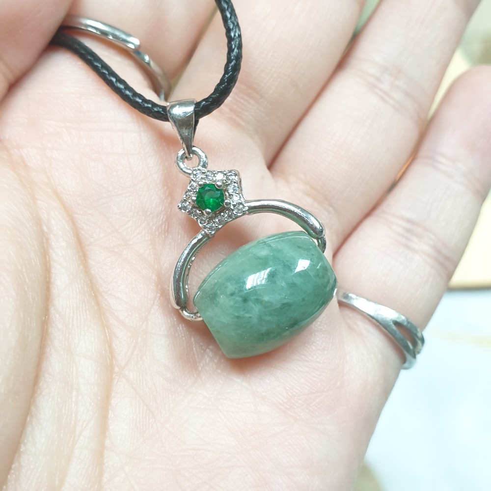 逸品軒～天然緬甸玉A貨-Z6724-胖路路通墜子 直徑15.5mm厚11.9mm 💰售價350元-細節圖4