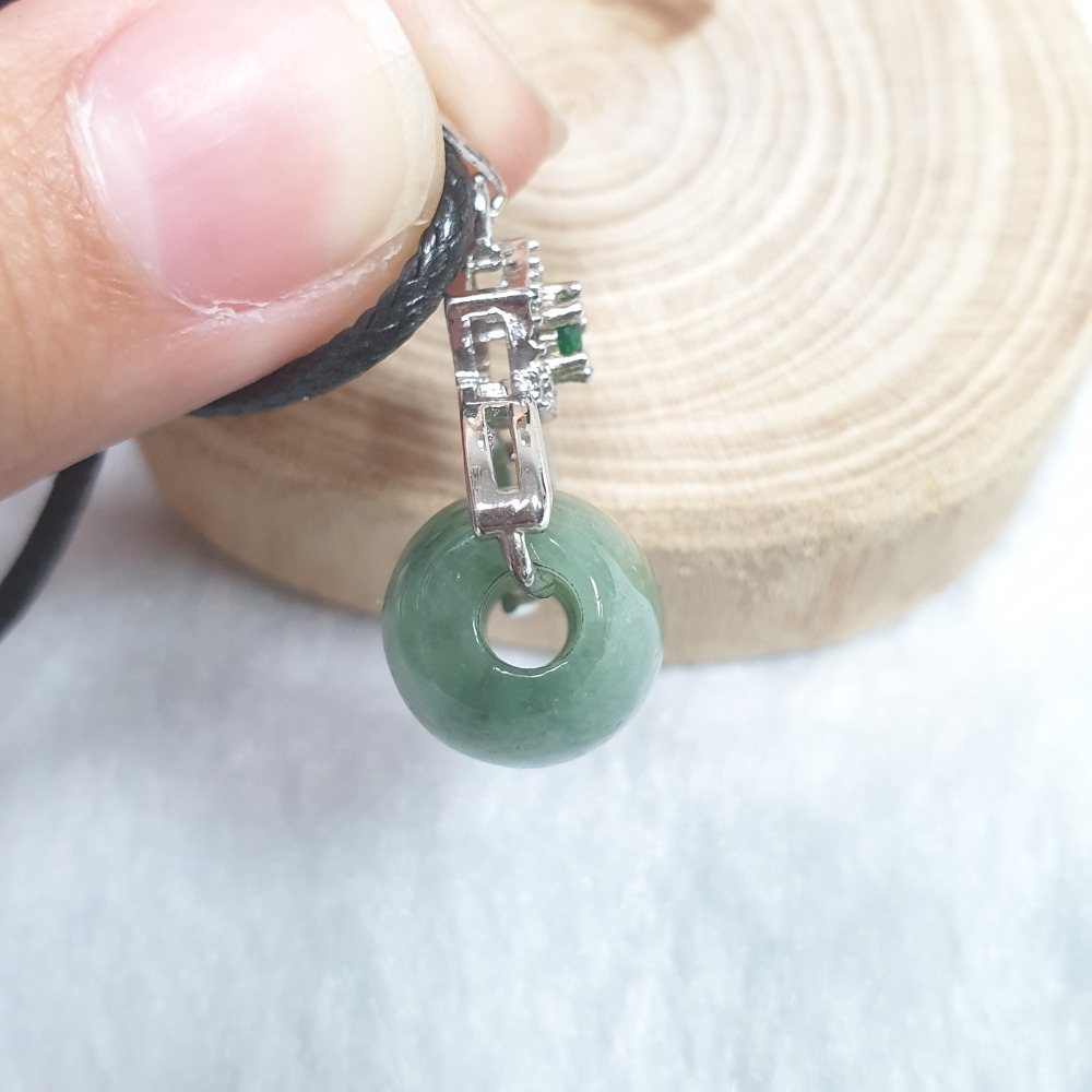 逸品軒～天然緬甸玉A貨-Z6724-胖路路通墜子 直徑15.5mm厚11.9mm 💰售價350元-細節圖5