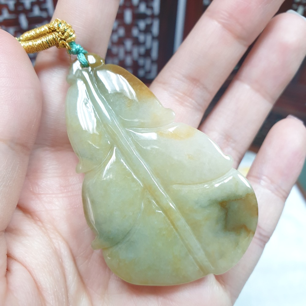 逸品軒~天然緬甸玉A貨-Z6853-細糯翹黃翡如意花生 長57.5mm36.4mm13.7mm 💰售價3500元 ▪️-細節圖5