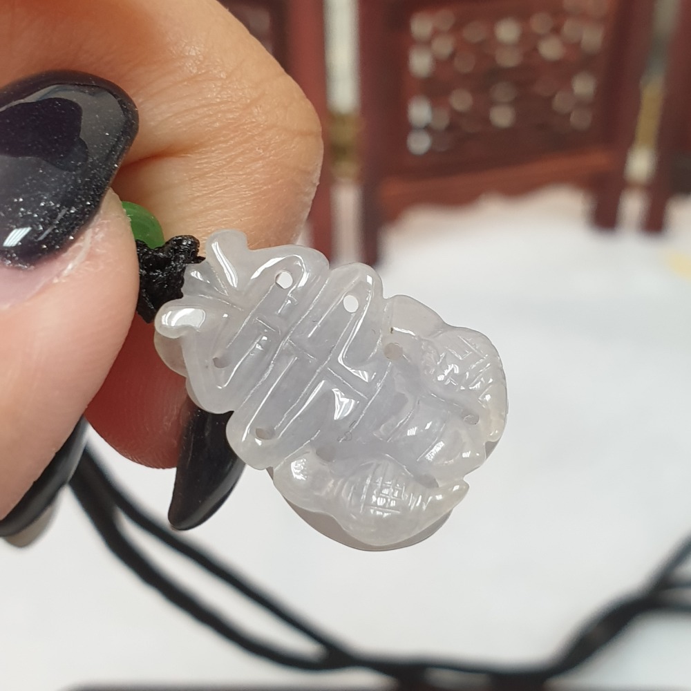 逸品軒～天然緬甸玉A貨-Z6893-冰糯紫羅蘭蒼蠅(常贏)墜子 長20.5mm寬14.5mm厚8.6mm 售價2680元-細節圖5