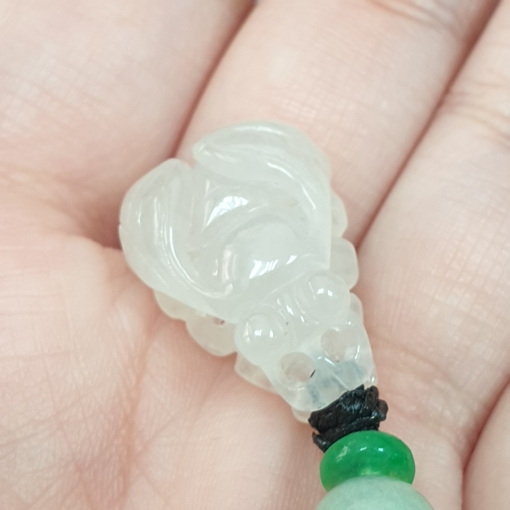 逸品軒～天然緬甸玉A貨-Z6896-冰糯紫羅蘭蒼蠅(常贏)墜子  長20.5mm寬15.6mm厚8.4mm-細節圖4