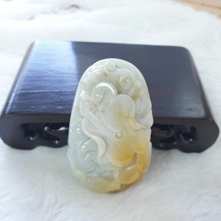 逸品軒~天然緬甸玉A貨-Z6948-淡綠帶黃翡荷包滿滿墜子-細節圖6