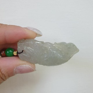 逸品軒~天然緬甸玉A貨-Z6950-冰糯龍魚墜子-細節圖7