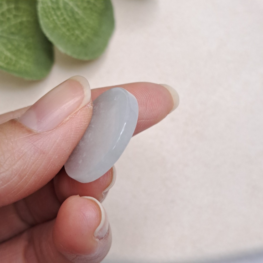 逸品軒～天然緬甸玉A貨-Z6999-冰糯無事牌墜子 直徑約21.7mm厚3.0mm-細節圖8