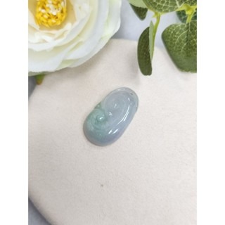 逸品軒～天然緬甸玉A貨-Z7054-淡綠如意墜子✅️長約33.4mm寬約19.6mm厚約6.7mm-細節圖2