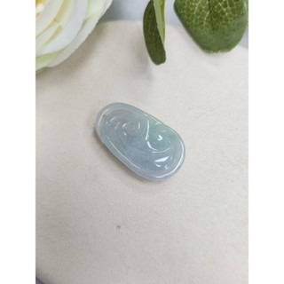 逸品軒～天然緬甸玉A貨-Z7054-淡綠如意墜子✅️長約33.4mm寬約19.6mm厚約6.7mm-細節圖4