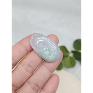 逸品軒～天然緬甸玉A貨-Z7054-淡綠如意墜子✅️長約33.4mm寬約19.6mm厚約6.7mm-細節圖6
