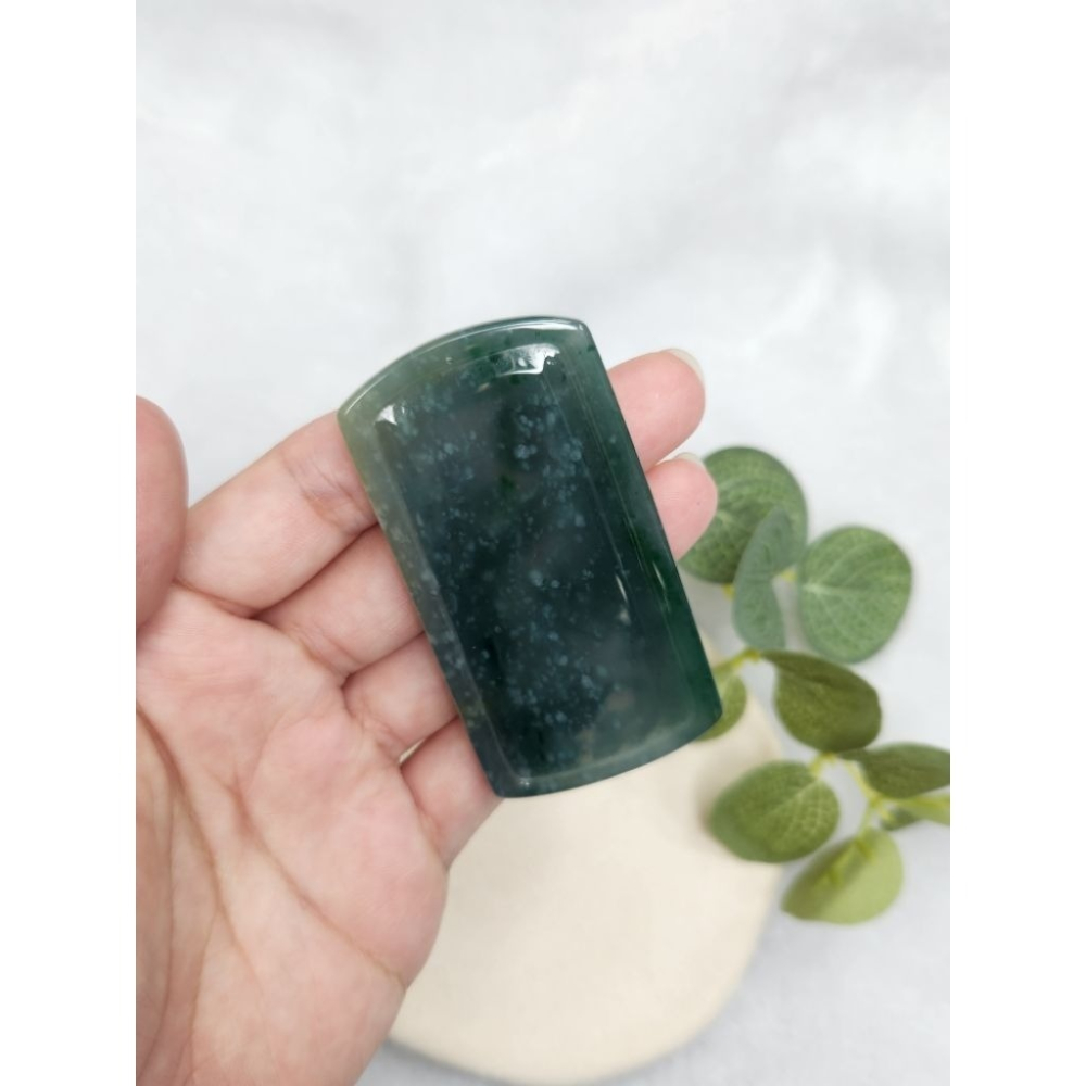 逸品軒～天然翡翠玉A貨-Z7116 -瓜料龍行天下牌墜子✅️長約71.2mm寬約36.9mm厚約6.2mm-細節圖8