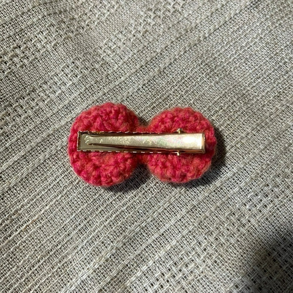 Jenny′s good life手作毛線針織蝴蝶結髮夾/髮飾-細節圖5