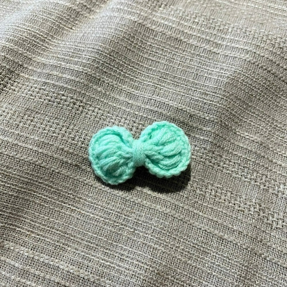 Jenny′s good life手作毛線針織蝴蝶結髮夾/髮飾-細節圖2