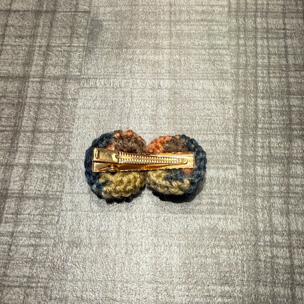 Jenny′s good life手作毛線針織蝴蝶結髮夾 髮飾 飾品-細節圖2